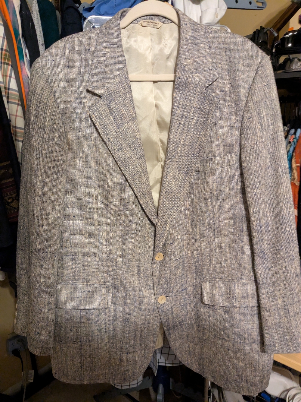 Barrister Mens 40L Silk Tweed Sport Coat